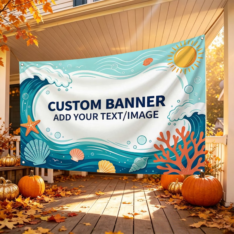 Commercial Printing In Photoshop - Drapeaux publicitaires personnalisés adaptés aux cérémonies