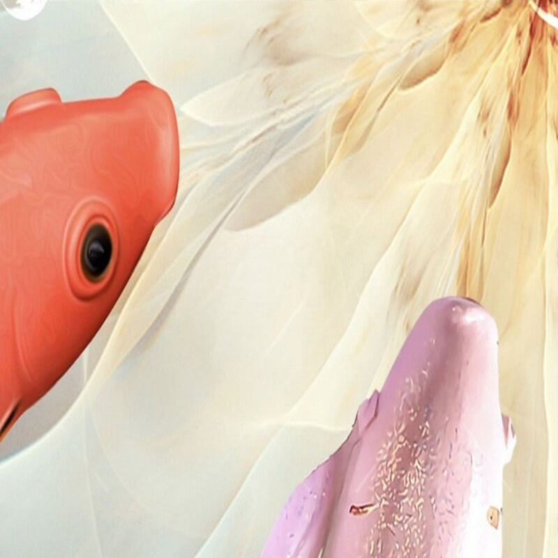 Poisson paon en relief moderne - Commercial Wallpaper Printing avis et prix