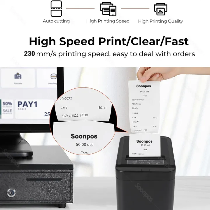 Imprimante thermique de ticket - Commercial Wallpaper Printing avis et prix